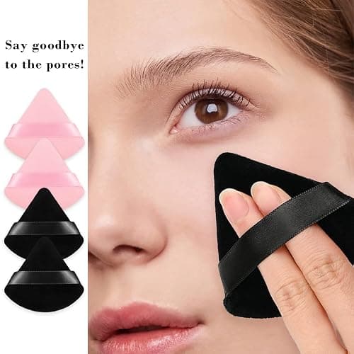 triangular powder puffs (black and pink) thumbnail 5