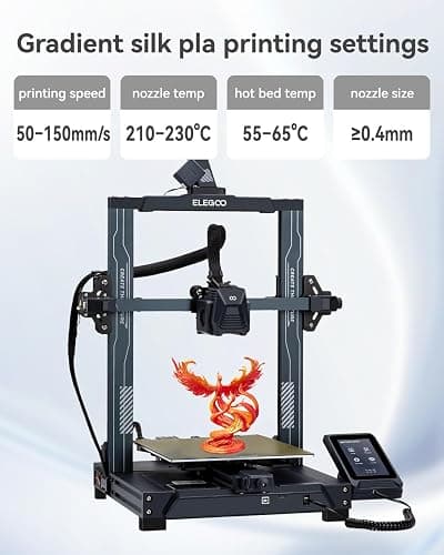 Epelay PLA 3D Printer Filament 1.75mm, Red Gold Dual Color Silk PLA, Shiny Silk 3D Printing Filament, Smooth Flow High Precision, Neatly Wound, +/-0.02mm, 1kg (2.2lbs), Fits FDM Printers thumbnail 7