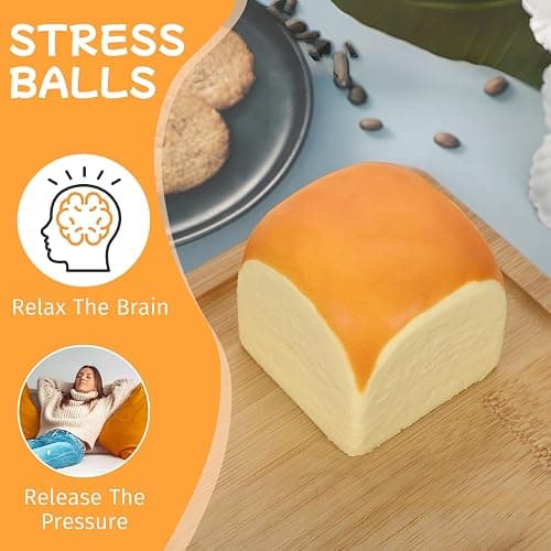 Dayingjiang Hawaiian Rolls Taba Squishy Fidget Toys Adults, Stress Relief Toys for Office and Home, Squishy Toys for Autism, Squeeze Squishies thumbnail 4