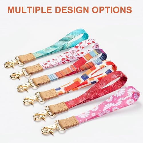 EcoVision Cute Keychain Lanyards for Keys, Wristlet Key lanyard for Women, Badge Lanyards Strap with 2 keyrings thumbnail 6