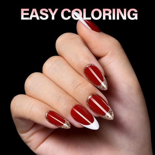 AILLSA Medium Almond Nail Tips - 450pcs Thickened False Nail Tips Half Matte Nails Tips, Fake Nails Nail Extension for Manicure thumbnail 7