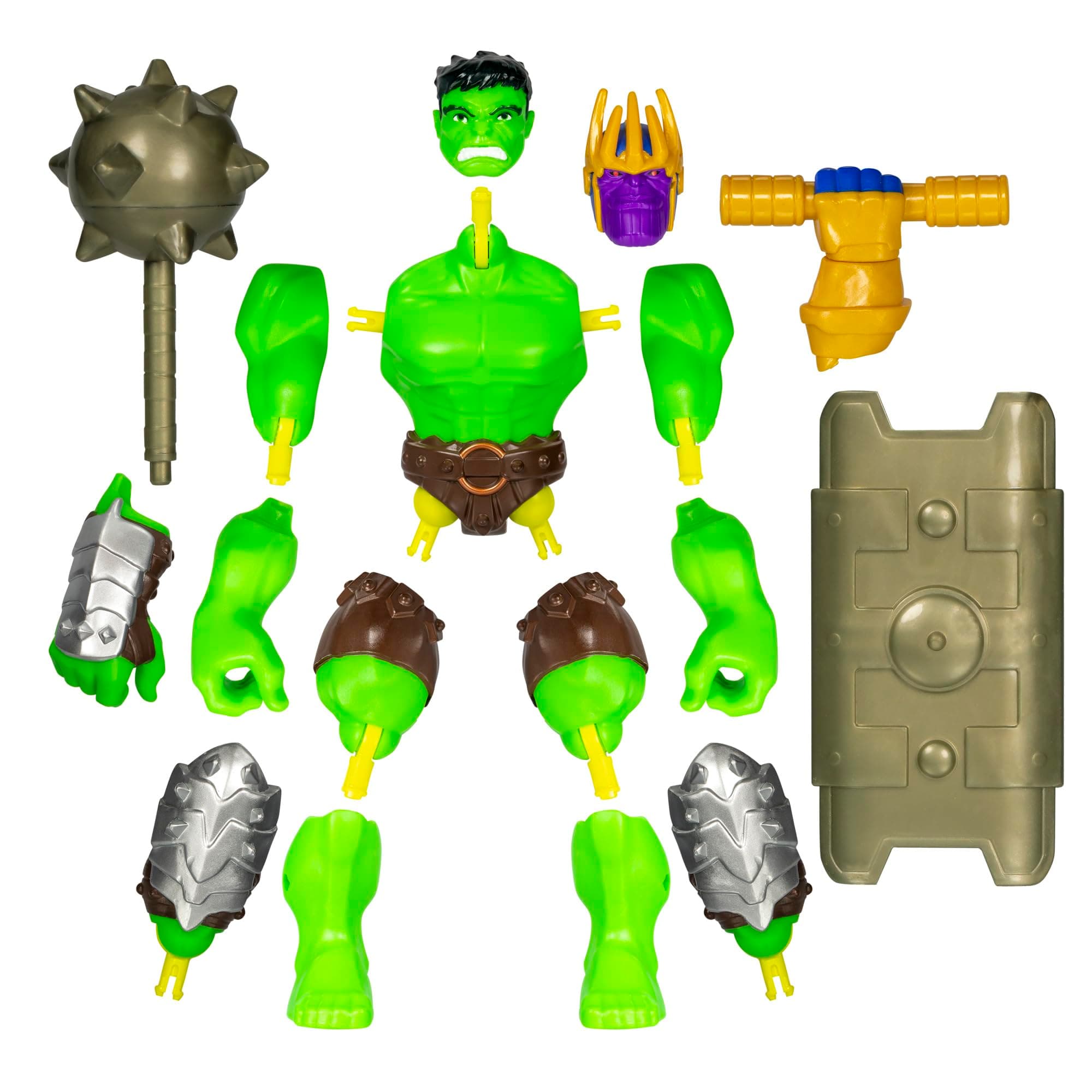 AVENGERS MixMashers Marvel Hulk Customisable Deluxe Mix and Match Action Figure & Accessories thumbnail 11