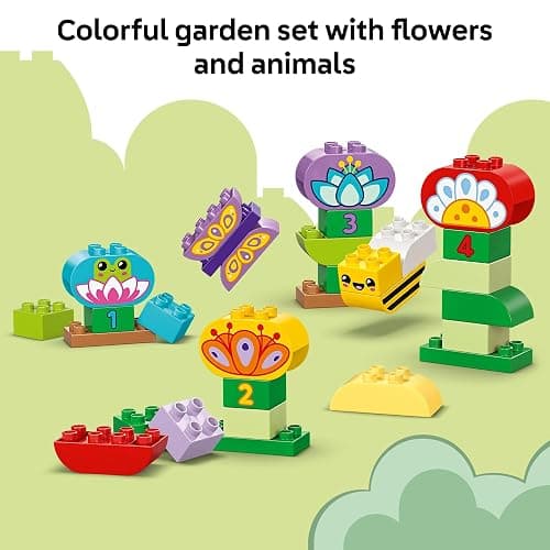 LEGO DUPLO Town Creative Garden & Flowers Building Toy Playset - Preschool Learning and Educational Flower Toy for Toddlers, Boys and Girls, Ages 2+ - Baby Gift Idea - 10444 thumbnail 4