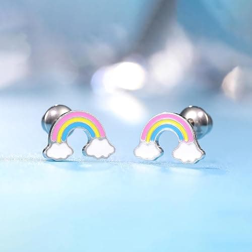 Limerencia Hypoallergenic G23 Implant Grade Titanium Screw Back Earrings Tragus 20G Helix F136 Piercing Post for Sensitive Ears Cartilage thumbnail 6