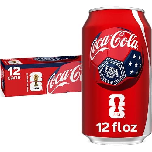 Coca-Cola Fridge Pack Soda Soft Drink, 12 fl oz Cans, 12 Pack - Classic Cola Soda Cans - Image 1