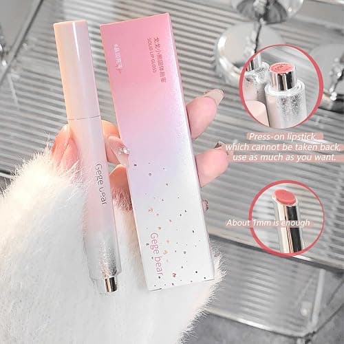 Gireatick 6 Colors Jelly Glossy Lipstick, 6Pcs Nude to Red Mirror Hydrating Lip Gloss, Long Lasting Moisturizing Tinted Lip Balm, Plumping Water Lip Glaze, Waterproof Long Lasting Lip Beauty Makeup thumbnail 3