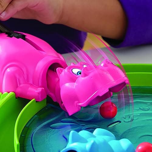 Hungry Hungry Hippos Game for Preschoolers | Instant Marble Relaunch, Easy Set-Up & Storage| Ages 4 and Up | 2 to 4 Players | Kids Games thumbnail 10