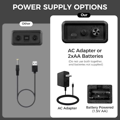 BEWISHOME Remontoir Montre Automatique avec éclairage LED, Boite Remontoir pour Montre Automatique avec Moteur Silencieux, 4 Modes, Alimentation par Batterie ou Adaptateur Type-C, ESYQ02Y thumbnail 7