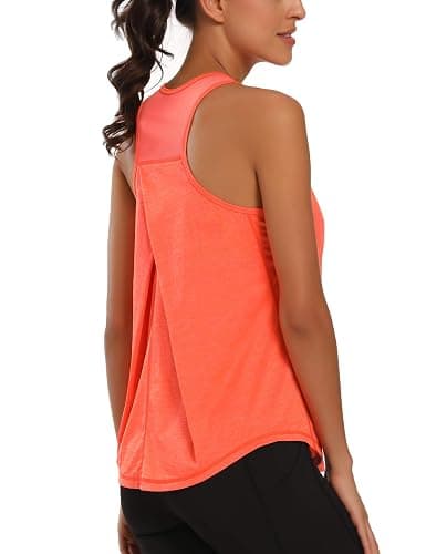 Aeuui Womens Workout Tops for Women Racerback Tank Tops Mesh Yoga Shirts Athletic Running Tank Tops Sleeveless Gym Clothes thumbnail 3