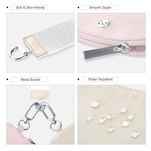 Babysun Mini Zip Around Dual Pouch Wristlet With 2 Straps Wristlet Keychain Wallet for Women Coin Purse Small Cute for Teen Girl thumbnail 5