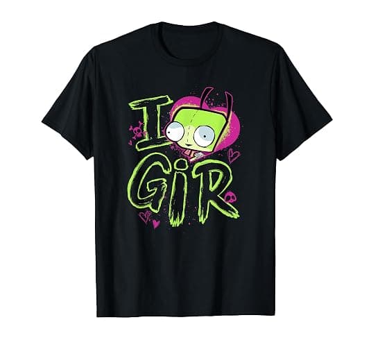 Invader Zim Valentine's Day I Love Gir T-Shirt Small - Image 1
