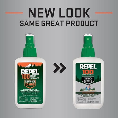 Repel 100 Mosquito and Insect Repellent, 4 Ounces, With DEET, 10-Hour Protection Long-Lasting Insect Repellent Bug Spray Repels Mosquitoes, Ticks, Gnats, Biting Flies, Chiggers And Fleas thumbnail 2