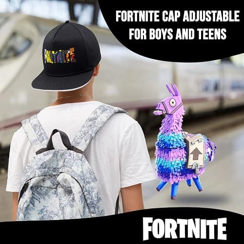 Fortnite Baseball Cap for Boys, Quality Made Boys Hat and Fitted Cap, Flatbrim Baseball Hat with Sleek Design thumbnail 3