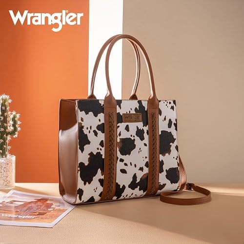Montana West × Wrangler Tote Bags Purses for Women Work Top-Handle Handbags with Strap thumbnail 3