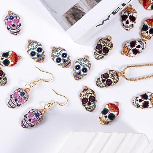 Bulk Gold Enamel Charms for Jewelry Making, Colorful Metal Charms Pendant for Bracelet Necklace and Crafting thumbnail 6