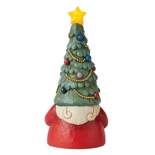 Enesco Jim Shore Heartwood Creek Lighted Christmas Tree Gnome Lit Figurine, 9.25 Inch, Multicolor thumbnail 3
