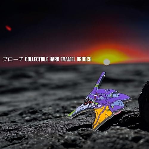 Evangelion Neon Genesis Pin - Asuka & Rei Ayanami Pins - Unit01 & 02 - Hard Enamel - XLarge Size thumbnail 3