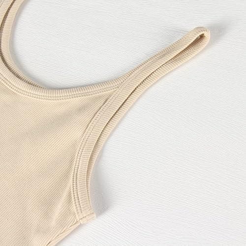 Artfish Women's Sleeveless Tank Top Form Fitting Scoop Neck Ribbed Knit Basic Cami Shirts thumbnail 3