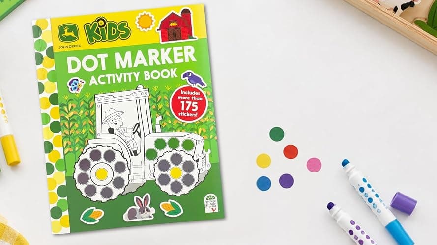 John Deere Kids Dot Marker Activity Coloring Book for Kids and Toddlers - Easy to Color Dot Art Includes More Than 175 Stickers thumbnail 10