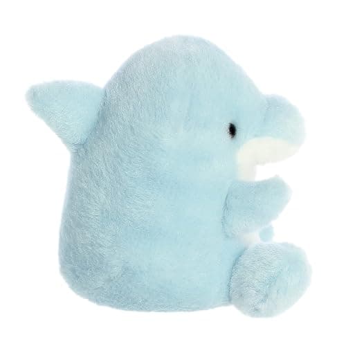Aurora® Adorable Palm Pals™ Clicks Dolphin™ Stuffed Animal - Fun Collectible Plush for Kids and Adult Collectors - Perfect for Decorating Rooms and Birthday Gifts - Blue 5.5 Inches thumbnail 3