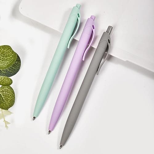 Wiaziert BallPoint Pens, 50 Pack (BLACK Ink),Bulk Pens, Mint Blue Barrel,Click Pens for Office Home and School, Retractable Ballpoint Pens, Medium Point, 1.00MM (Mint Blue) thumbnail 6