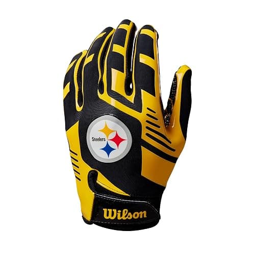 WILSON NFL Stretch Fit Football Gloves – Youth and Adult Sizes - Image 1