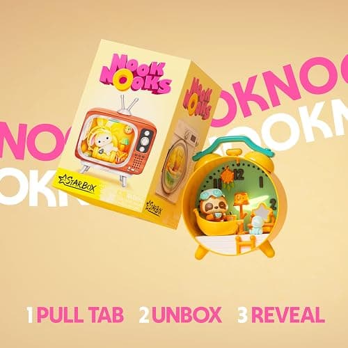 STARBOX Nook Nooks Series 1 Blind Box Collectible LED Animal Home Scenes thumbnail 4