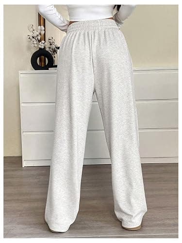 SOLY HUX Women's Drawstring Sweatpants High Waisted Wide Leg Baggy Casual Pants thumbnail 3