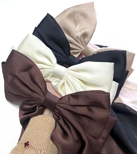 Hair Bows for Women Girls 8 PCS Hair Ribbon Bow Hair Clips with Long Tails Vintage Hair Accessories for Women thumbnail 4