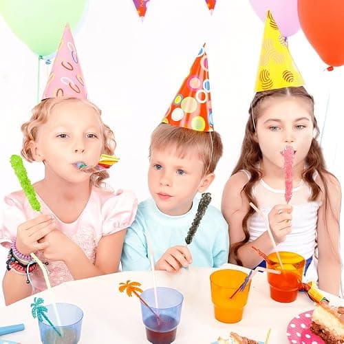 Extra Large Rock Candy Sticks: 48 Assorted Lollipop - Party Favors - Candy Buffet - Bulk Rock Candy Sticks for Birthdays, Weddings, Reception Candy, Decorationsand Baby Shower - Espeez Bulk Candy thumbnail 6
