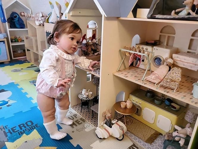 KAWAYII 26 Inch Reborn Toddler Baby Doll Princess Girl Realistic Newborn Doll Silicone Soft Vinyl Real Looking Reborn Baby Doll Toy Lifelike Set for Kids Age 3+… thumbnail 5
