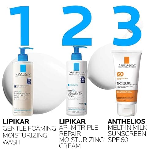 La Roche-Posay Lipikar AP+ Gentle Foaming Moisturizing Wash, Shea Butter + Niacinamide + Glycerin, Moisturizing Body Wash For Dry Skin, National Eczema Association Accepted, Dermatologist Tested​ thumbnail 8