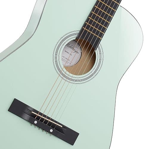 Ashthorpe 38-inch Beginner Acoustic Guitar (Mint Green), Starter Kit with Gig Bag, Extra Strings, Strap, Picks, and Lessons thumbnail 2