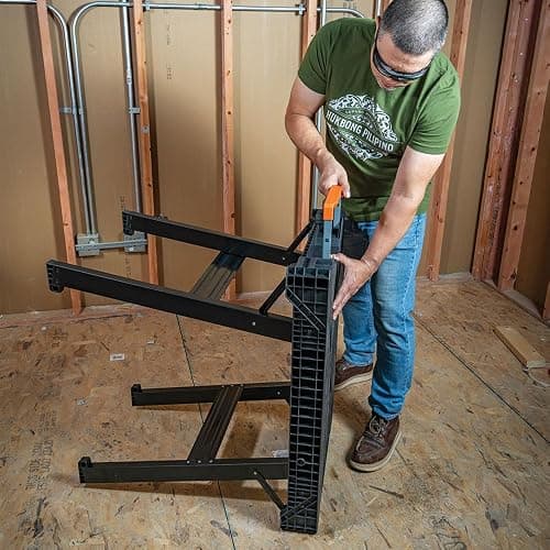 Klein Tools 54410MB MODbox Work Bench, Folding Work Table, Lightweight Portable Workstation, 1000-Pound Capacity, 39.25 x 23.75 x 30.9-Inch, Compatible with MODbox Rail System thumbnail 9