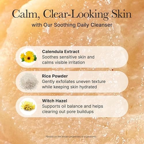 Arencia Calendula Rice Mochi Fresh Cleanser - Moisturizing, Brightening & Deep-Cleansing (4.23oz) thumbnail 5