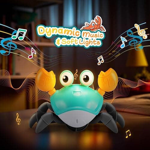 Adeokay Crabe Qui Marche Bebe, Jouet Bebe 1 2 an Cadeau Pâques Enfant 1 2 Ans Jouet Enfant 1 2 Ans Garcon Fille Jouets D'éveil Musicaux Jeu Jouet Bebe 3-6-12 Mois Idée Cadeau Bébé Linkimals thumbnail 6