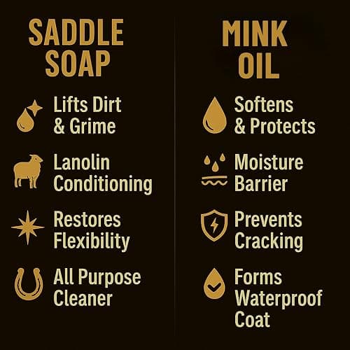 Leather Boot Care Kit – Mink Oil, Saddle Soap for Leather, Applicators & Cloth – Leather Care Kit, Boot Leather Care Kit, Leather Shoe Care Kit for Cowboy Boots, Work Boots, Shoes, and Tack thumbnail 6
