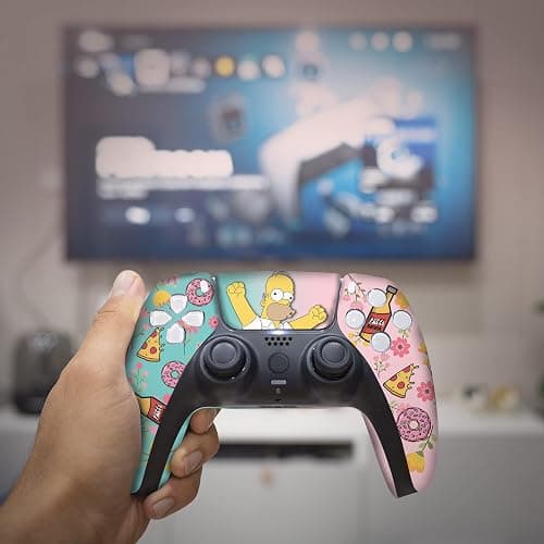 Simpsson Custom PS-5 Controller Wireless compatible with Play-Station 5 Console by BCB Controllers | Proudly Customized in USA with Permanent HYDRO-DIP Printing (NOT JUST A SKIN) thumbnail 4