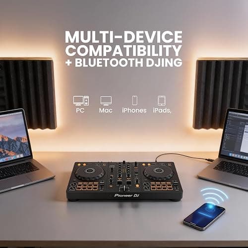 Pioneer DJ DDJ-FLX4 2-Channel DJ Controller - Black Bundle with Carrying Case and Austin Bazaar Polishing Cloth thumbnail 9