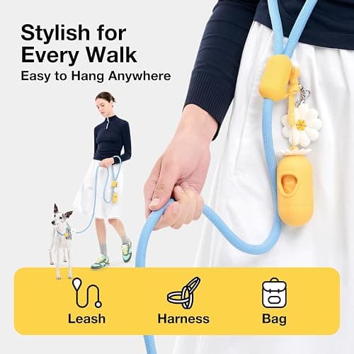 VETRESKA Dog Poop Bag Rolls Daisy Scented Leak-proof Pet Waste Bags Thick and Large Trash Bags for Dog Walking 36 Refill Rolls 540 Bags thumbnail 7