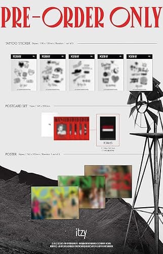 Itzy - Not Shy Album [Random ver.] [Pre Order] CD+Photobook+Folded Poster+Pre Order Benefit+Others with Extra Decorative Sticker Set, Photocard Set thumbnail 4