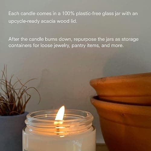 Public Goods 3-Pack Scented Soy Candle Set for Women & Men | Long Lasting & Non Toxic | Made with Natural Soy Wax & Organic Essential Oils | Gift Box | 3.5oz Jars thumbnail 5