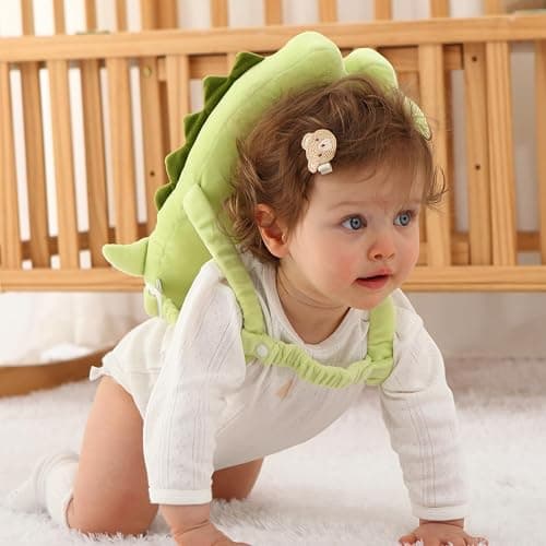 HGTC Baby Head Protector Backpack -Soft & Lightweight Pads - Prevents Bebes Backward Fall Dinosaur thumbnail 5