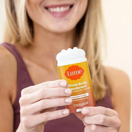 Lume Whole Body Deodorant - Invisible Cream Stick - 72 Hour Odor Control - Aluminum Free, Baking Soda Free, Skin Safe - 2.2 Ounce (Pack of 2) (Toasted Coconut) thumbnail 8