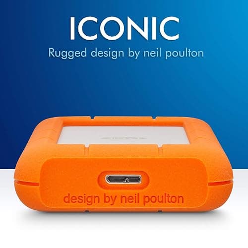 LaCie Rugged Mini, 2TB, 2.5", Portable External Hard Drive, for PC Mac iPad and iPhone, Data Rescue Service (LAC9000298) thumbnail 10