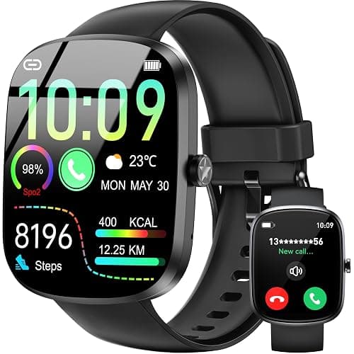 OUKITEL Smart Watch for Men Women, 1.91" HD Smart Watch(Answer/Make Call), Fitness Watch with 140+ Sports Modes, IP68 Waterproof, Heart Rate/Sleep/Spo2 Monitor/Pedometer, Smartwatch for Android iOS - Image 1