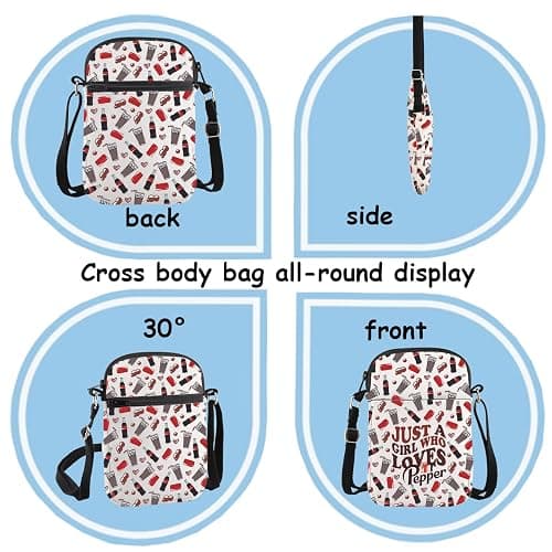TSOTMO DR.P Merch DR.P Drinks Gift Soda Drinks Lovers Gift DR.P Beverage Crossbody Bag for DR.P Lovers (PPe Cross) thumbnail 6