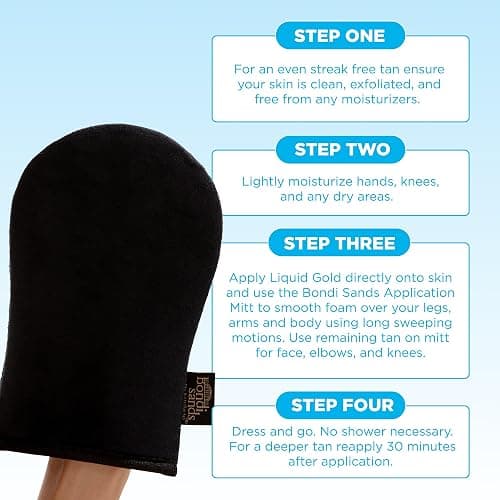 Bondi Sands Self-Tanning Mitt | Reusable Applicator Glove Evenly Applies Self-Tanner for a Natural, Bronzed, Streak-Free Appearance | Includes 1 Mitt thumbnail 6