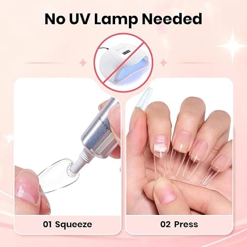 Beetles Super Strong Nail Glue 10g for Press On Nails, No UV Lamp Needed | Quick Drying, Long Lasting, Easy Control Semi Solid Nail Glue for False Acrylic Nails thumbnail 3