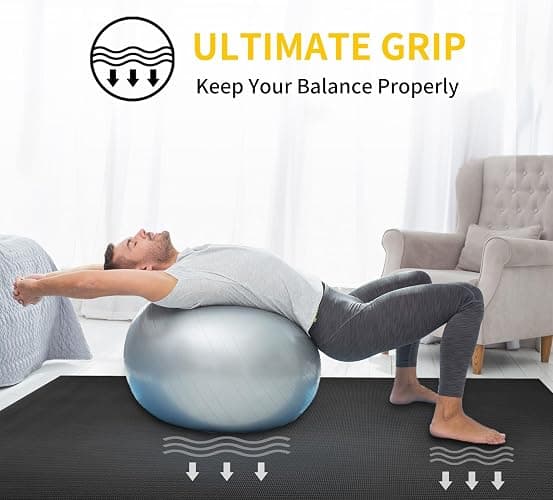 CAMBIVO Yoga Mat for Women and Men, Extra Long and Wide Exercise Mat(72"x48"/84"x30"), Large Non Slip Workout Mat for Yoga, Pilates, Fitness, Barefoot Workouts, Home Gym Studio thumbnail 4